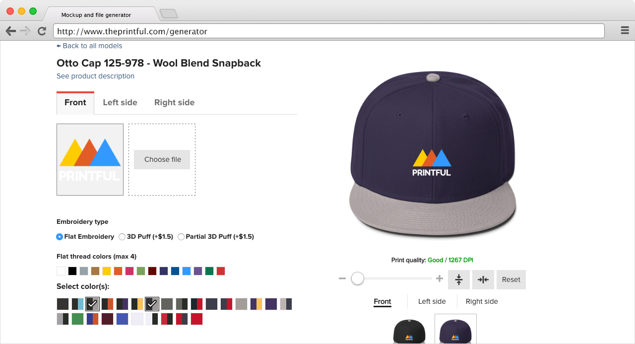 Download Mockups - Custom Hats & Caps | Printful